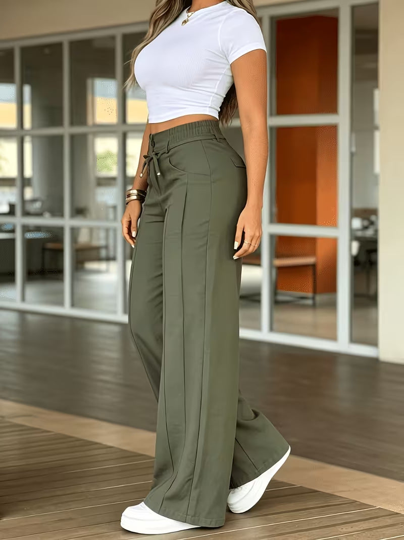 Women's Wide Leg Pants High Waist Loose Trousers