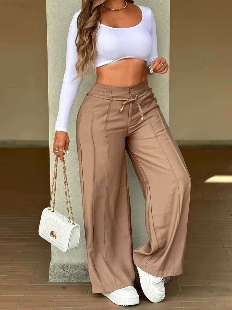 Women's Wide Leg Pants High Waist Loose Trousers