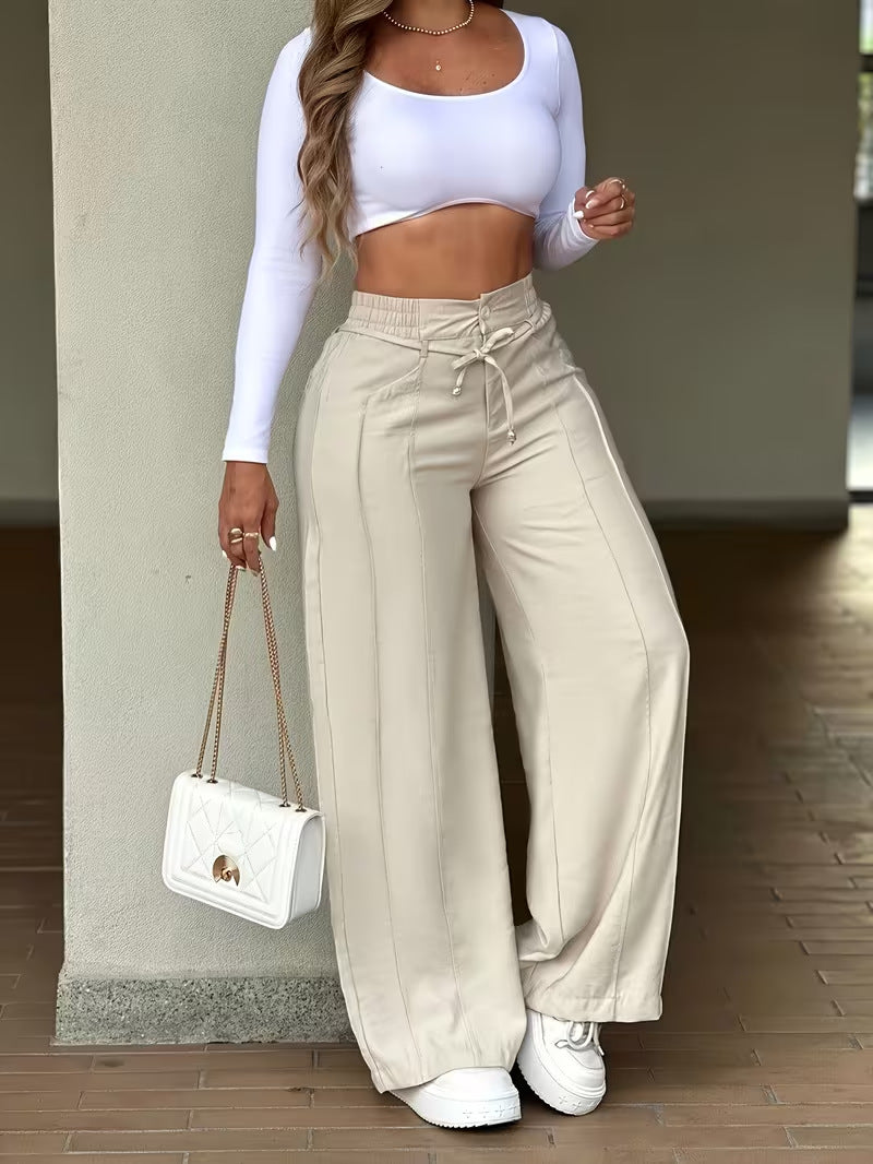 Women's Wide Leg Pants High Waist Loose Trousers