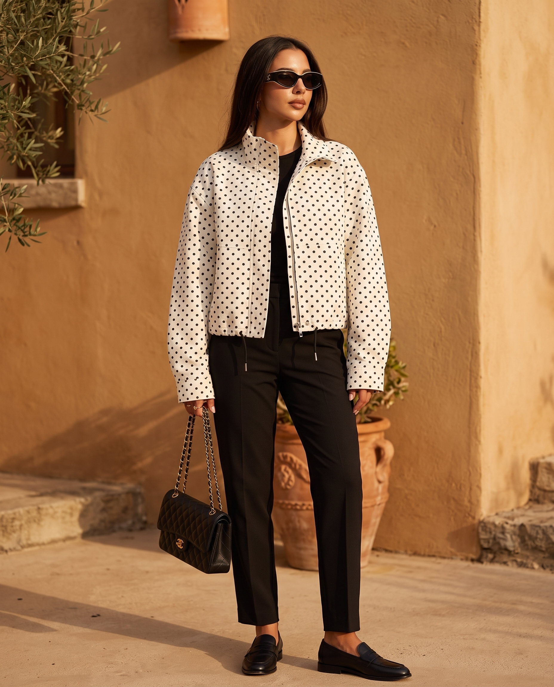 Portofino Polkadot Bomber